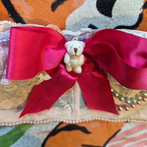 🧸Kawaii Pastel Rainbow Teddy Bear Rave Bra 🧸 - Picture 2 of 9